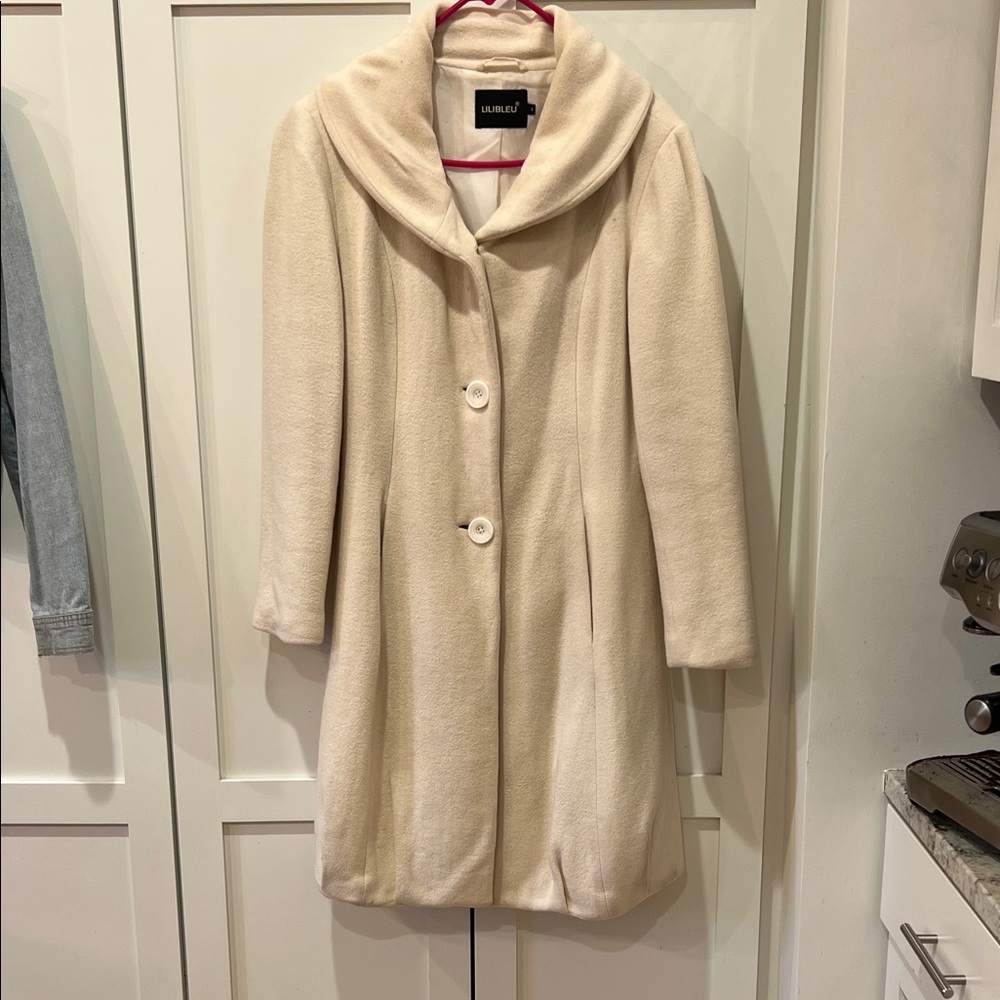 Cream dress coat